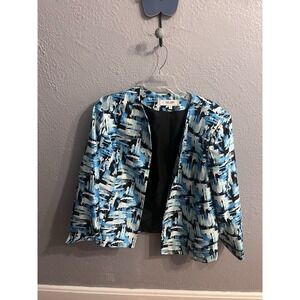 Jones Studio Separates Dress Jacket Blazer Womens Size16W‎ Lined Open Front
